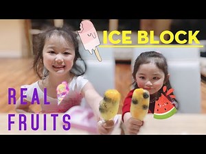 How to make Real Fruit Ice Block at home! Super Easy Recipe