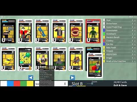 Roblox - Blox Cards | Newbie Account - Building a Deck