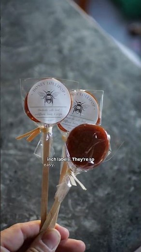 honey lollipops - wedding favor DIY -