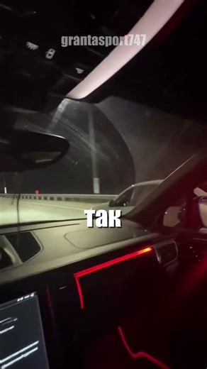 A regular Lada Granta easily overtakes a Porsche.