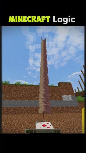 Minecraft Logic Gone Wrong #shorts #minecraft #funny