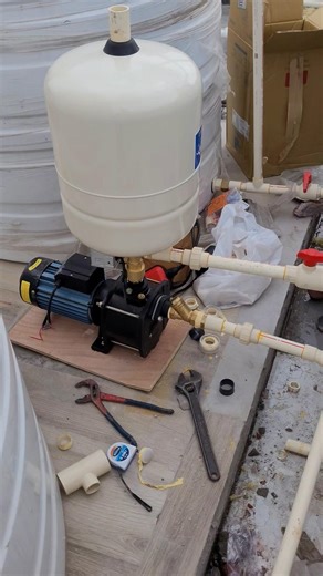 Pressure Pump + Water Meter Installation | Easy Plumbing Method#viral #trending #plumbing #wark