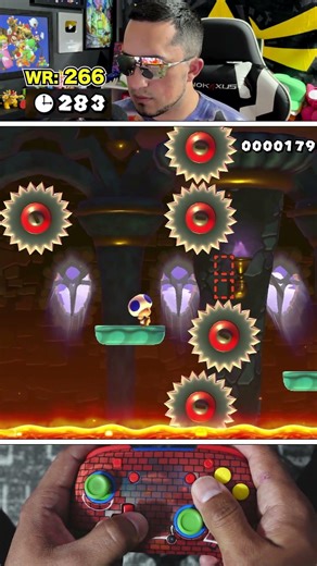 Toad is kinda nice with it!! #supermariomaker2 #mariomaker2