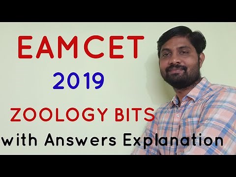 Eamcet Zoology bits with Answers Explanations