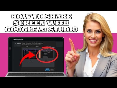 How To SHARE SCREEN With Google AI Studio-Quick & Simple Guide