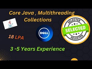Core Java| Multithreading| Collections Interview Questions| #interview #hiring#dell #java