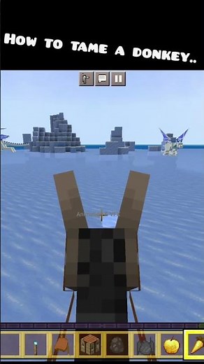 How to tame a donkey in minecraft #minecraft
