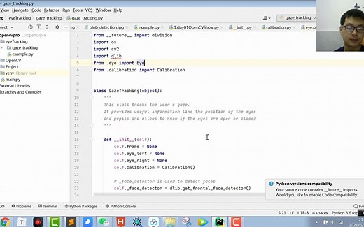 15.OpenCV_Python：安装dlib库的正确方法，了解在DOS和PyCharm下pip安装的区别，瞳孔识别演示