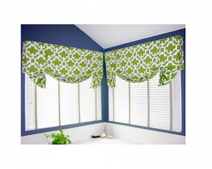 Custom Window Treatments STRAPPY VALANCE Made to Order (your Fabric,my Lining) - Etsy