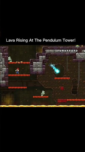 Lava Rising In The Pendulum Tower! #mario #nintendo #retrogaming