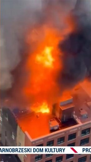 Serious fire in Toronto: Gas cylinders explode on roof of building under renovation