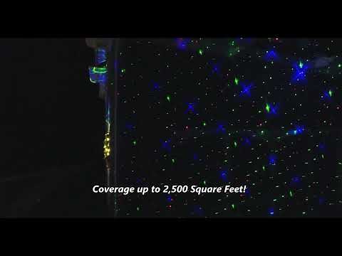 LEDMALL 8 patterns in 1 Christmas Laser Projector Outdoor