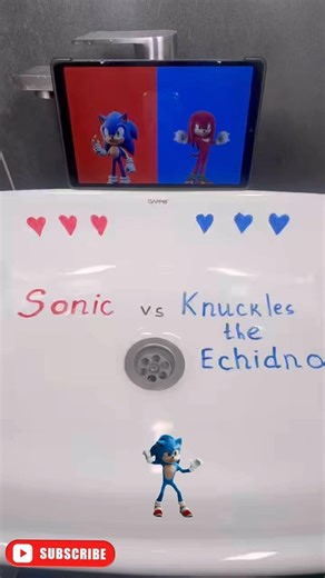 Sonic⚡️🆚 Knuckles the Echidna ☄️ Ball Arena #toys#animation #ballarena #shortvideo #games #duel