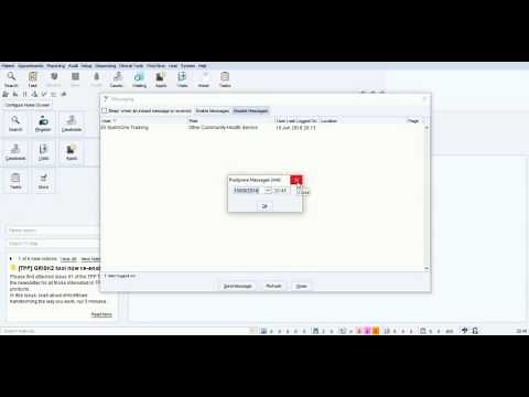 SystmOne: How to send an instant message