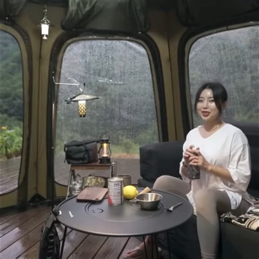 1M views · 7.6K reactions | Camping alone in heavy rain that makes it impossible to see ahead #camp #outdoors #survival #build #viral #shelter #outdoor | VMPC Camping | Facebook