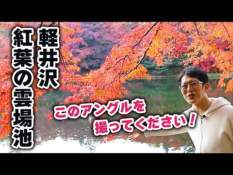 【紅葉の雲場池】軽井沢の秋と言えばこの場所！ここから撮る写真が絶景なんです。