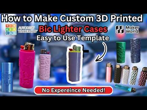 How to Make a Custom 3D Printed Bic Case (Text, Logos & Textures)
