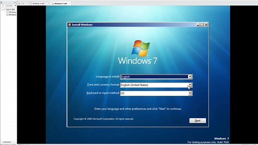 开箱Windows 7 build 7000