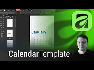 2026 Calendar Free Template and Tutorial for the New Affinity by Canva