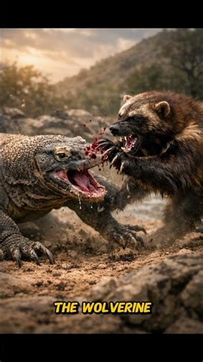 Who would win? Komodo dragon vs Wolverine #apexpredator #vsbattle #wildlife