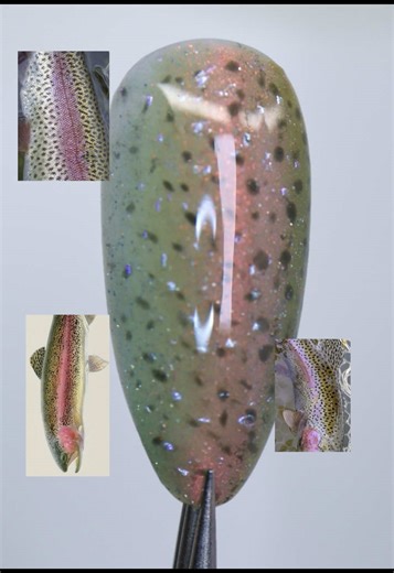 ★ Rainbow Trout nail design ★🐟Fish scale nail art/ Ongles Truite arc-en-ciel 🌈 - Use my code JELLOLIME for 10% off Born Pretty nail products ✨ Using Cat eye gel and pearl chrome powder Mint/pink cat eye gel polish ⇉ Glitter Cat Magnetic Gel MY427 Electric Guava 10ml (ID: 63030) from @born pretty Use my code JELLOLIME for 10% off Born Pretty nail products ✨ #nailart #fishnails #texturednails #rainbowtrout #bornpretty