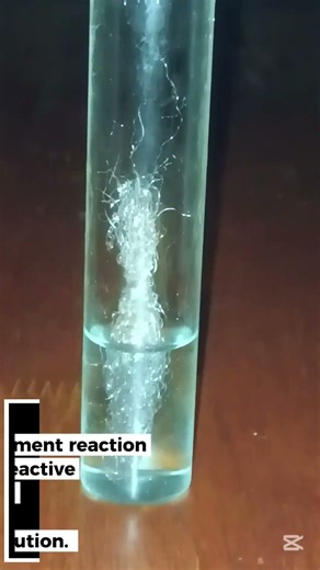Single displacement reaction #experiment #chemicalreaction #redox #chemistryclass10 #chemical #fun