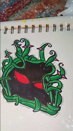 How to draw Plants vs Zombies in easy and simple way #art #drawingeasy #shortvideo #shorts #easy