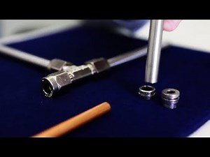 Tube connections with reducing compression ferrule