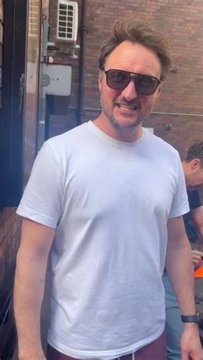 James bye ￼who plays Martin Fowler Eastenders ￼outside the empire theatre Liverpool