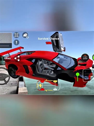 DriveCSX Car Crash Simulator Realistic | High Speed Crashes and Stunts - Part 11 #Shorts 8