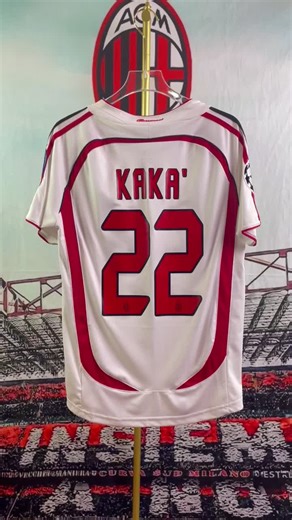 2006 2007 Away Retro White No.22 Kaka Short Sleeved Soccer Jersey. #milan #milan #kaka #jersey #football