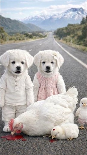 A Silent Cry on the Road | Emotional Animal Story #emotional #emtionalstory #dogshorts #sadstory