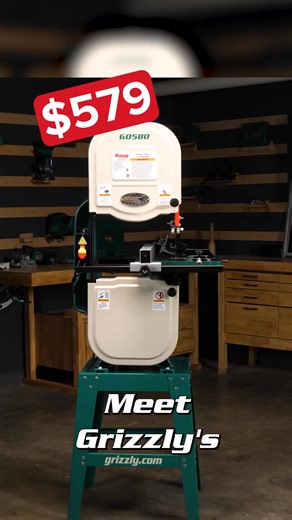 Power, precision, and portability, all in one! The Grizzly G0580 14" Bandsaw delivers rock-solid performance with a compact footprint. Cut clean, work smart, and build better.⁠ ⁠ 👉 https://www.grizzly.com/products/grizzly-14-3-4-hp-bandsaw/g0580 | Grizzly Industrial, Inc.