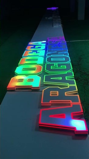We can make signs with hundreds of color effects.