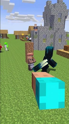 村民表示最后受伤的怎么是我？ #minecraft #搞笑 #我的世界 #minecraftmemes #animation #herobrine #mrbeast