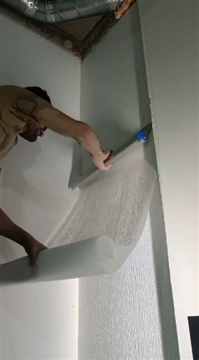 the process of coating plastic on plaster #shorts