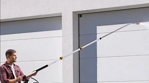 18FT Telescoping Pressure Washer Wand, Pressure Washer Extension Wands, Power Washer Gutter Cleaner with 5 Spray Nozzle Tips, 2 Hose Adapters