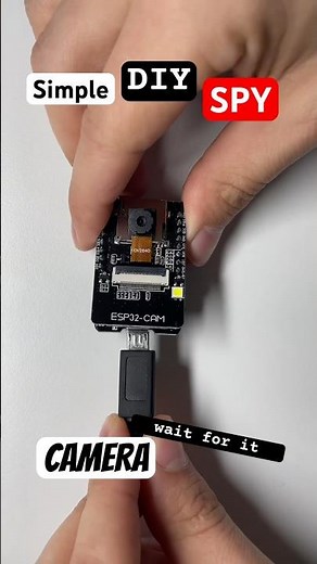 How to build simple DIY Spy Camera with ESP32 #arduino #diy #electronics #electrician #engineering