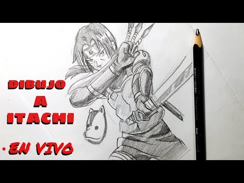 🔥Cómo Dibujar a ITACHI UCHIHA a Lápiz Paso a Paso – Tutorial de Naruto