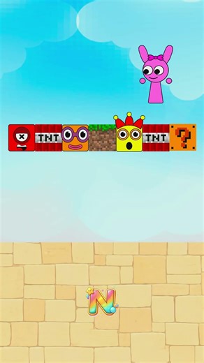 Sprunki OC Numberblocks - Can Sprunki Raddy Survive the TNT? 💣 #shorts