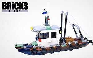 乐高 MOC 小渔船