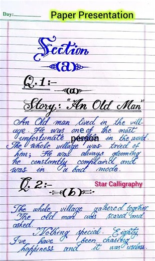 English paper presentation for board exam | easy and simple paperpresentation for 9th 10th 11th 12th