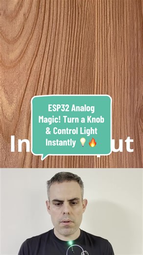 Watch how analog input and output works on the ESP32! 🎛️ In this quick demo, I use a potentiometer to send analog input to the ESP32, and it smoothly dims and brightens an LED using PWM output. No buttons. No delays. Just pure real-time control. This is how microcontrollers read variable voltage and turn it into smooth LED brightness control! ⚡ Perfect beginner electronics project if you’re learning Arduino or ESP32 programming. Follow for more smart electronics & microcontroller builds 🚀 #esp