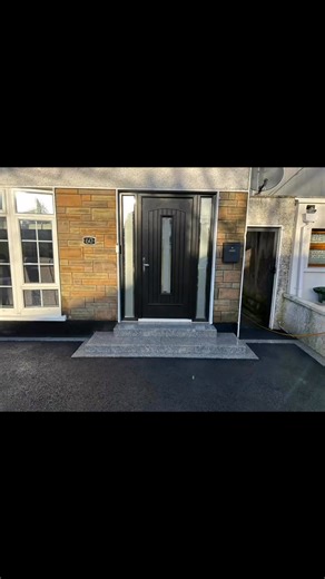 New tarmac driveway with silver granite border all around perimeter of driveway two new granite steps installed a new rock face block pillars and wall just completed in D5 visit our website at Driveways4you.com to see your full list of services | Driveways 4 You