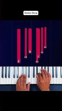 How to play Golden Hour on piano easily JVKE #pianosoin #pianotutorial