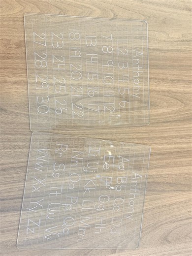 Personalized Acrylic Handwriting ABC and 123’s Practice Board – Reusable Name Tracing Board - Etsy