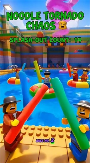 Roblox Lego School Pool Party Went Wrong 😱