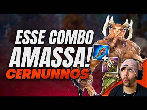 ESSE COMBO DELETA QUALQUER UM! CERNUNNOS JUNGLER DE ASPECTO! SMITE 2 CONQUISTA