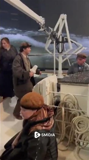Titanic BTS: Working-Class Deck Action Shot 🎬 #bts #titanic #titanic1997 #jamescameron #titanicmovie