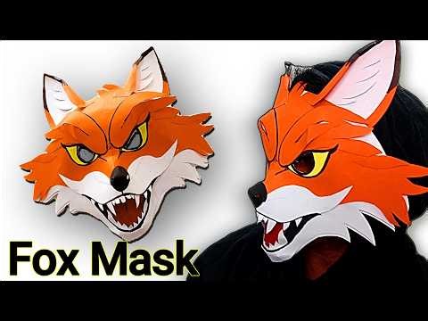 I Made a Realistic Fox Mask 🦊 (Easy DIY!)